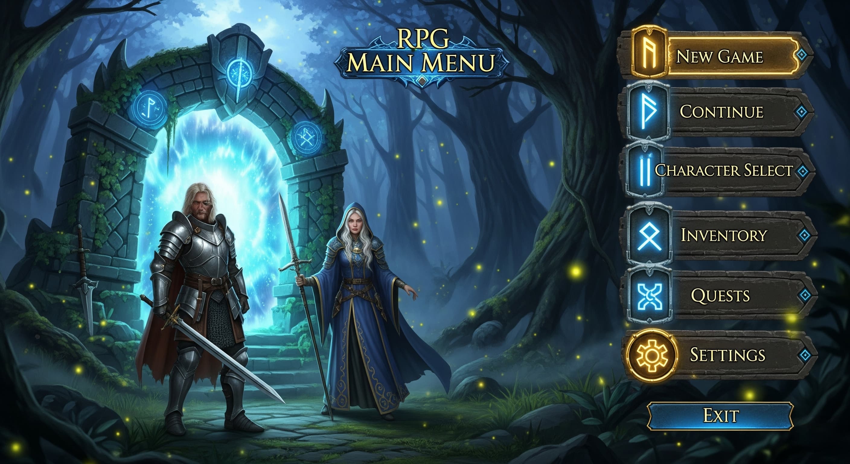 Fantasy Game UI