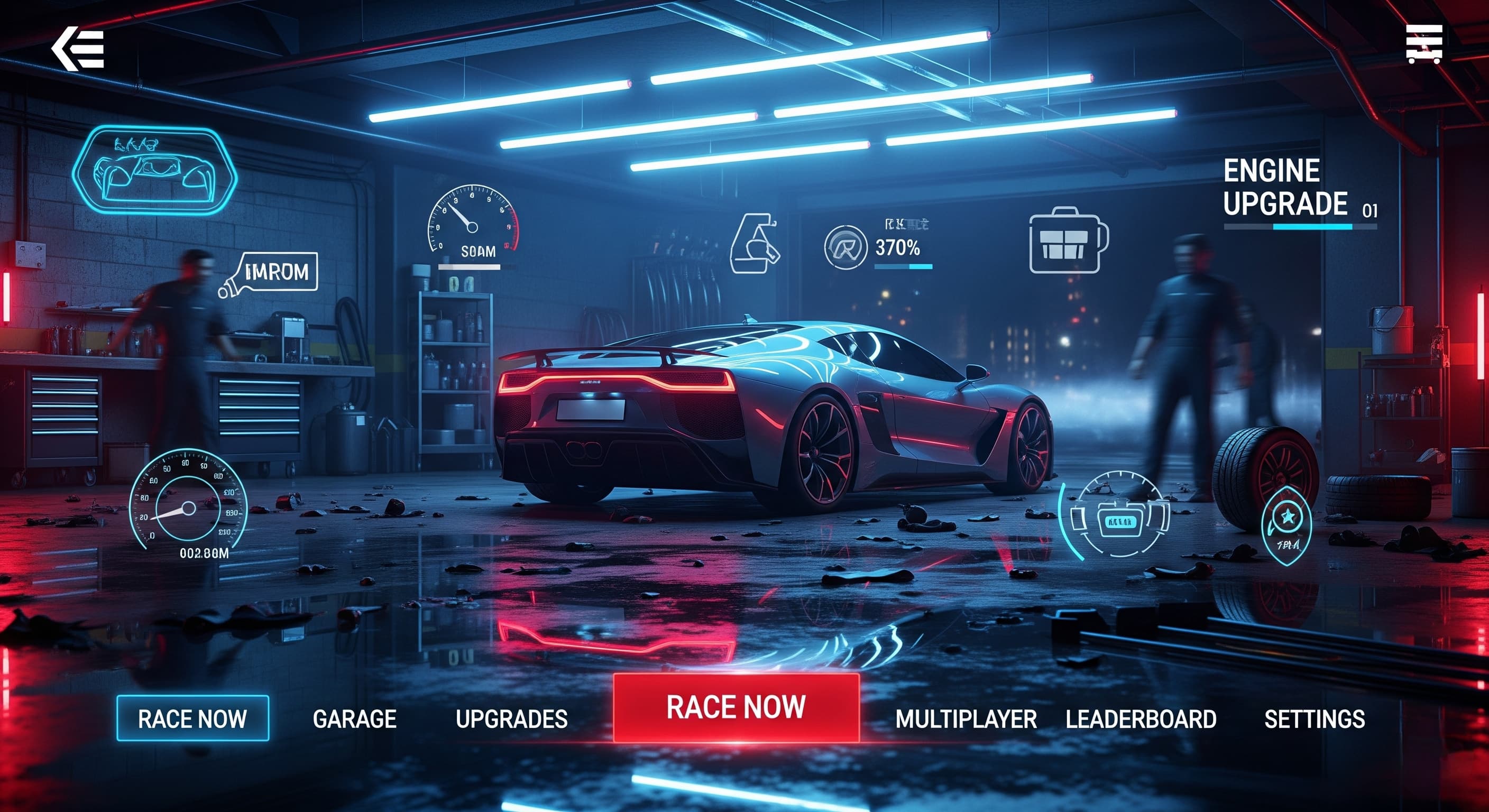 Racing Game Dashboard